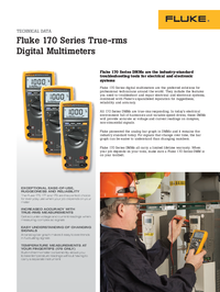 Thumbnail of document Data Sheet - 179 True-RMS Digital Multimeter